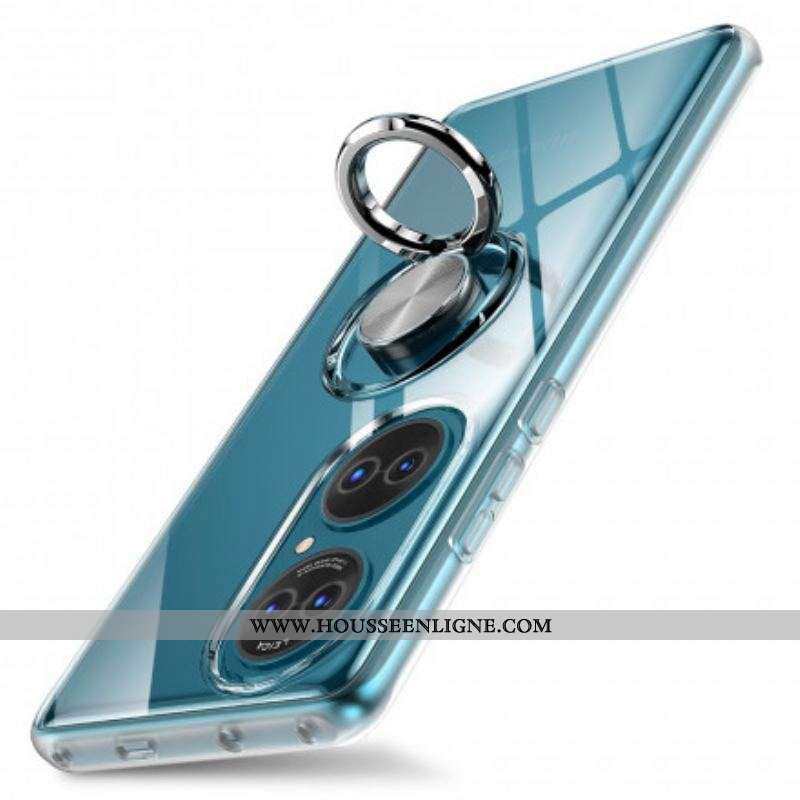 Coque Huawei P50 Transparente Simple Anneau Métal