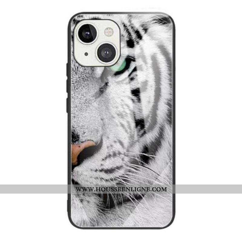 Coque IPhone 13 MIni Verre Trempé Tigre
