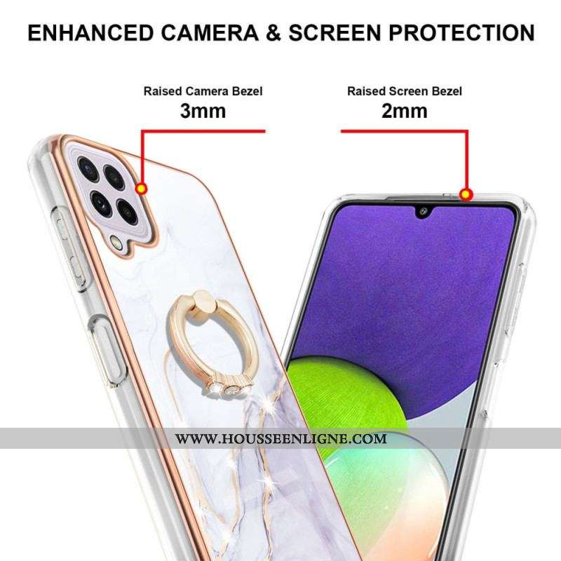 Coque M32 Marbre avec Anneau-Support