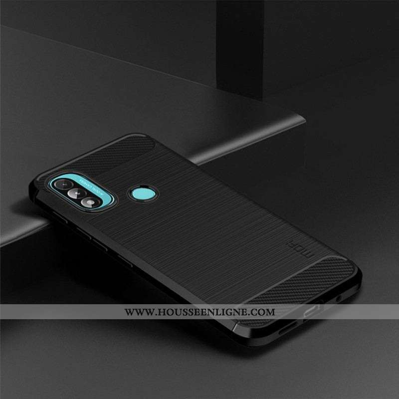 Coque Moto E40 / E30 / E20 Fibre Carbone Brossée MOFI