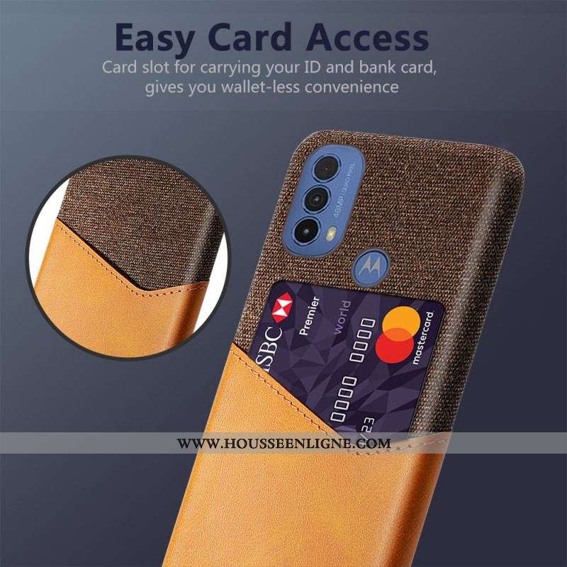 Coque Moto E40 / E30 /E20 Porte-Carte KSQ