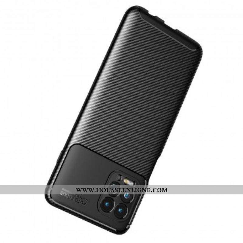 Coque Moto G100 Flexible Texture Fibre Carbone