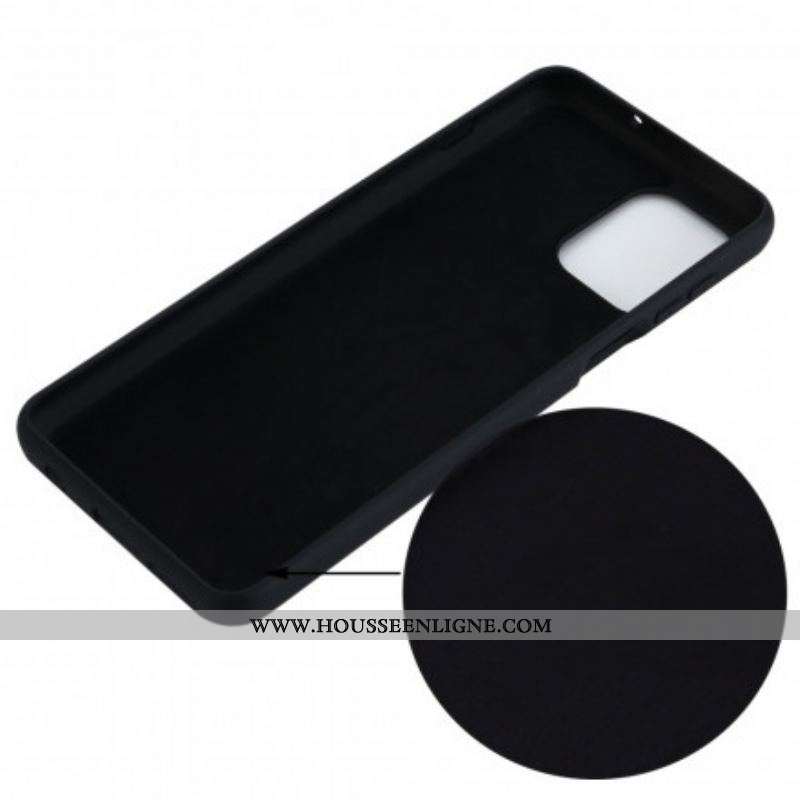 Coque Moto G100 Silicone Liquide avec Lanière