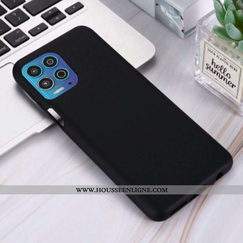 Coque Moto G100 Silicone Liquide avec Lanière