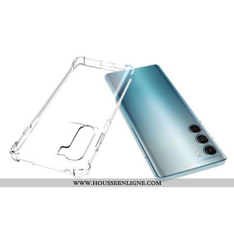 Coque Moto G200 G5 Transparente Coins Renforcés