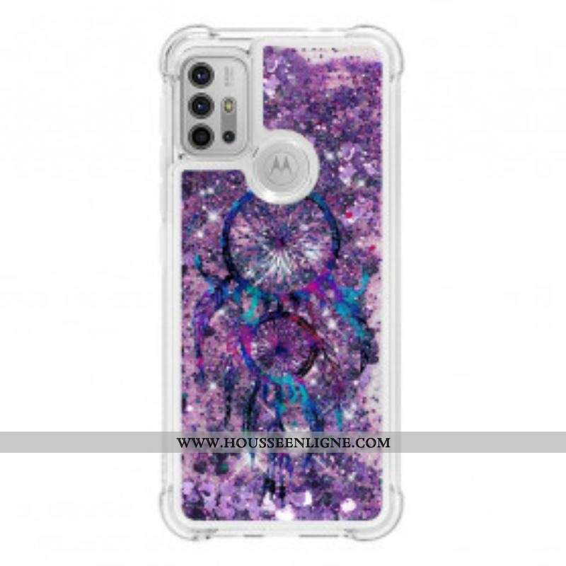 Coque Moto G30 / Moto G10 Attrape Rêves Paillettes