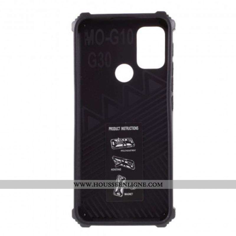 Coque Moto G30 / Moto G10 Bicolore Support Amovible