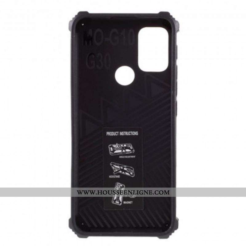 Coque Moto G30 / Moto G10 Camouflage Support Amovible
