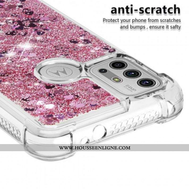 Coque Moto G30 / Moto G10 Désires Paillettes