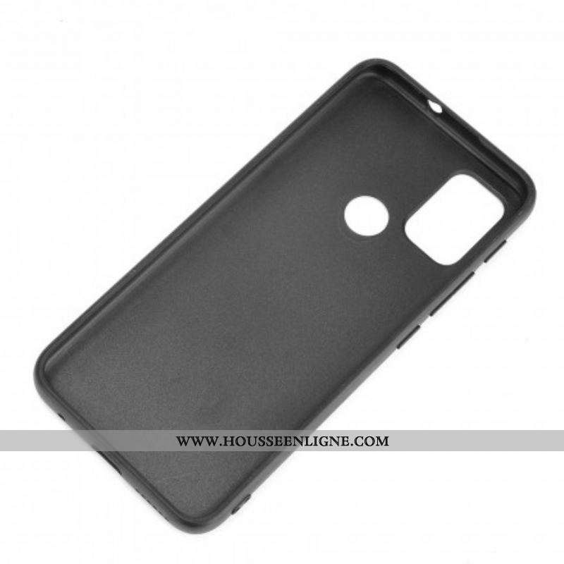 Coque Moto G30 / Moto G10 Effet Cuir Couture