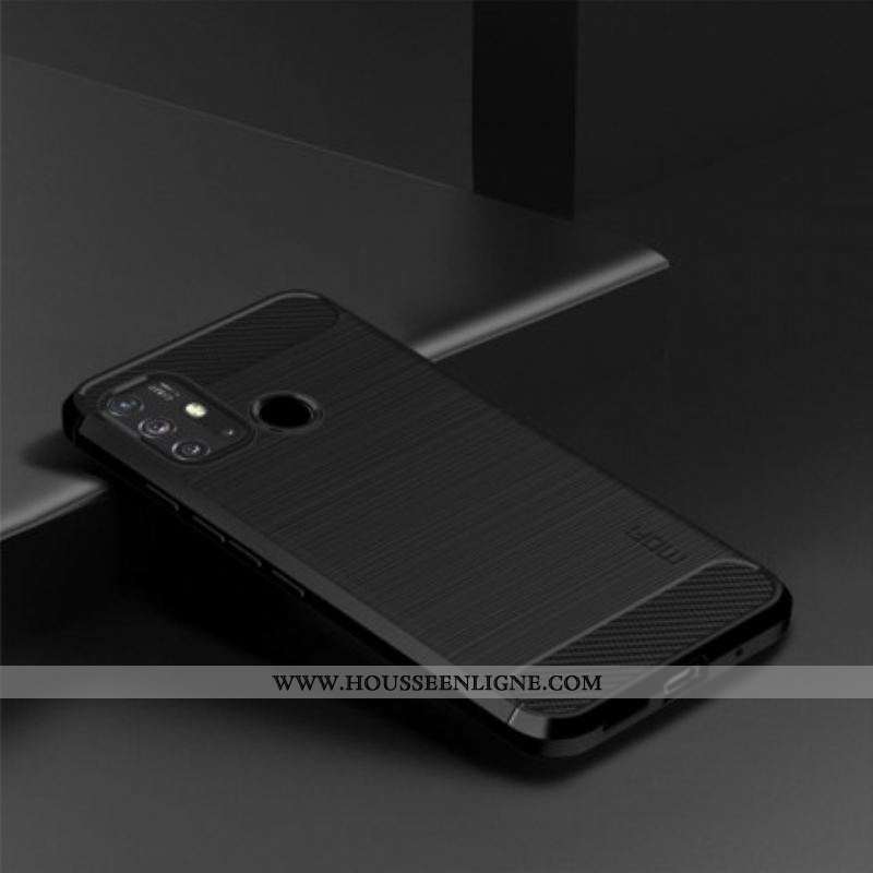 Coque Moto G30 / Moto G10 Fibre Carbone Brossée MOFI