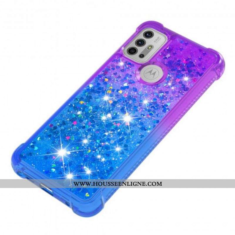 Coque Moto G30 / Moto G10 Paillettes Colors