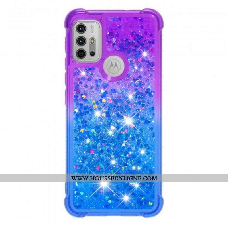 Coque Moto G30 / Moto G10 Paillettes Colors