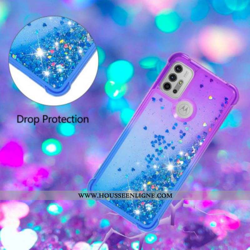 Coque Moto G30 / Moto G10 Paillettes Colors