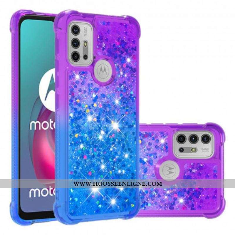 Coque Moto G30 / Moto G10 Paillettes Colors