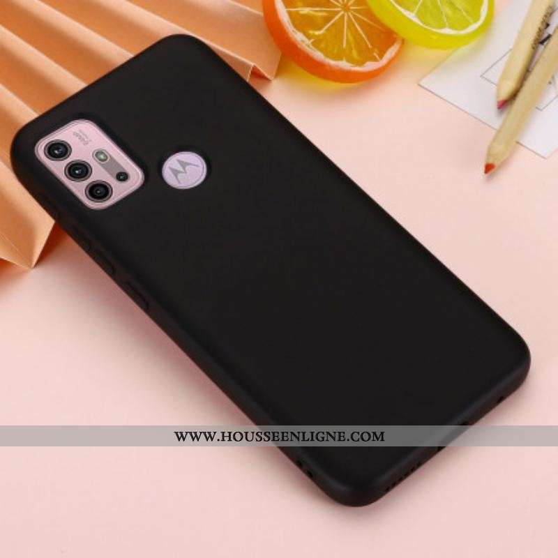 Coque Moto G30 / Moto G10 Silicone Liquide avec Lanière