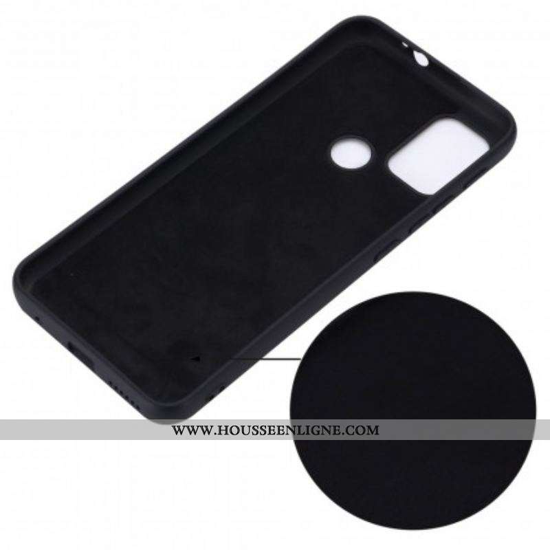 Coque Moto G30 / Moto G10 Silicone Liquide avec Lanière