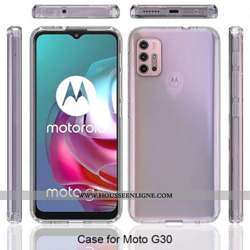 Coque Moto G30 / Moto G10 Transparente Coins Renforcés