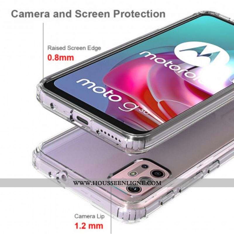 Coque Moto G30 / Moto G10 Transparente Coins Renforcés