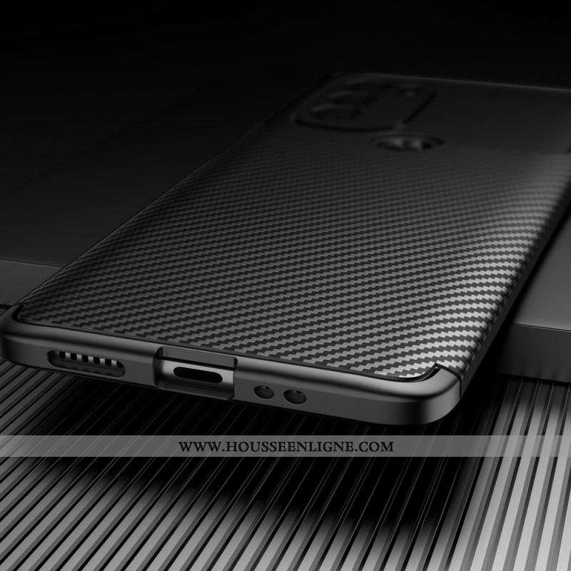 Coque Moto G41 / G31 Flexible Fibre Carbone