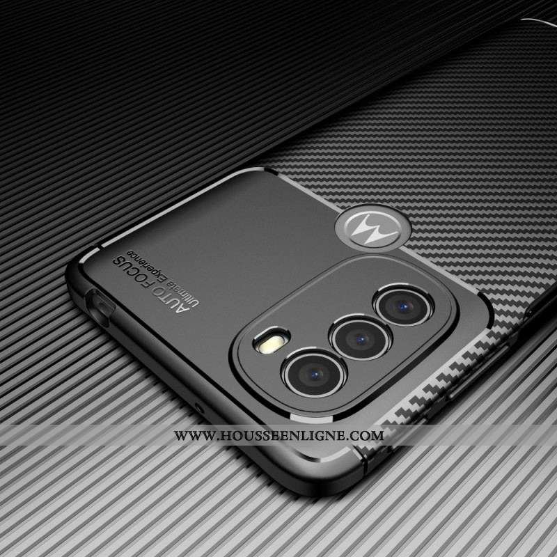 Coque Moto G41 / G31 Flexible Fibre Carbone