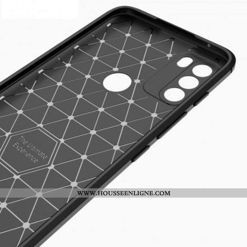 Coque Moto G50 Fibre Carbone Brossée