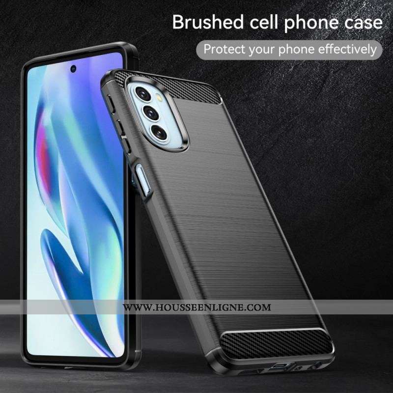 Coque Moto G51 5G Fibre Carbone Brossée