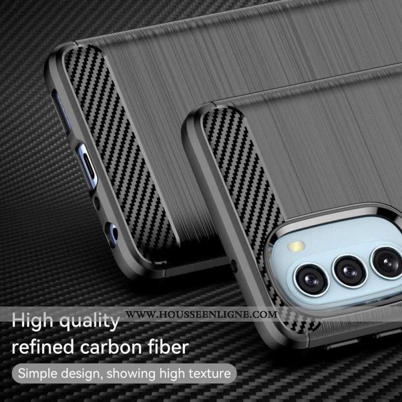 Coque Moto G51 5G Fibre Carbone Brossée