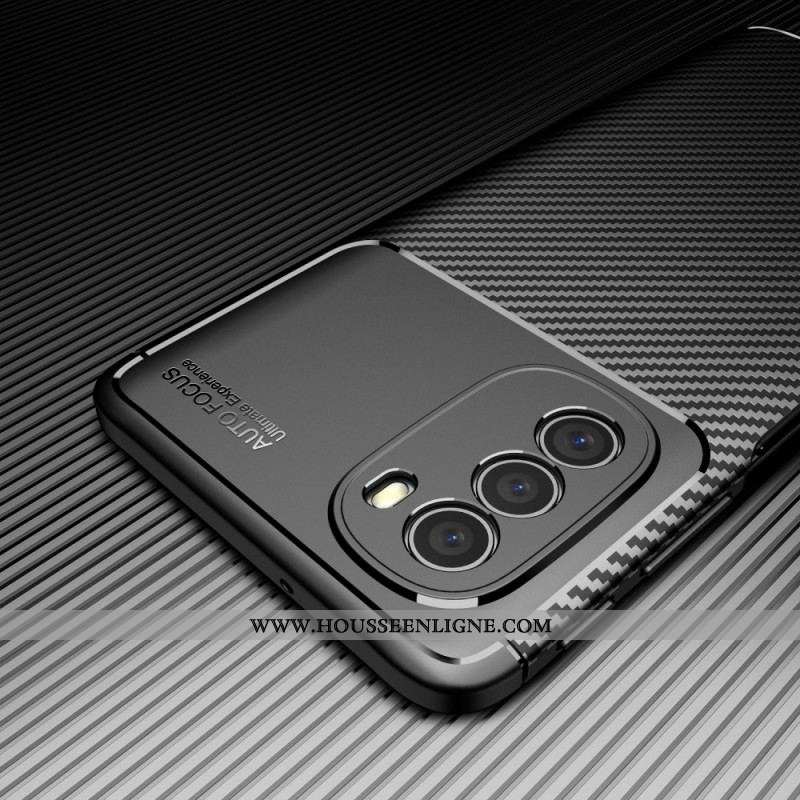 Coque Moto G51 5G Flexible Fibre Carbone