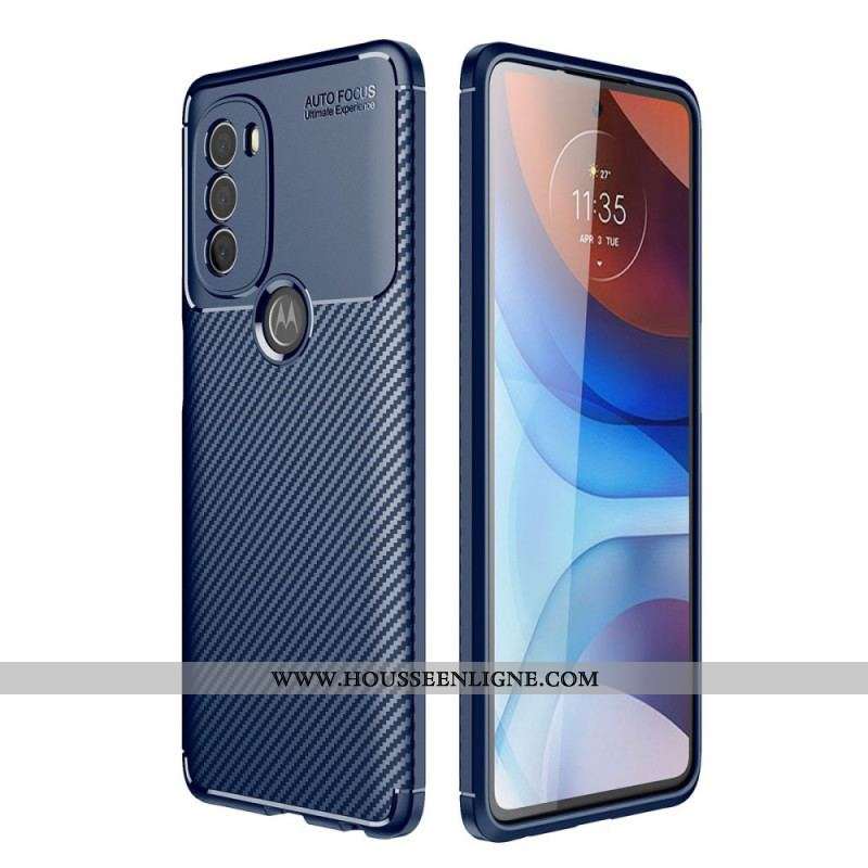 Coque Moto G71 5G Flexible Fibre Carbone