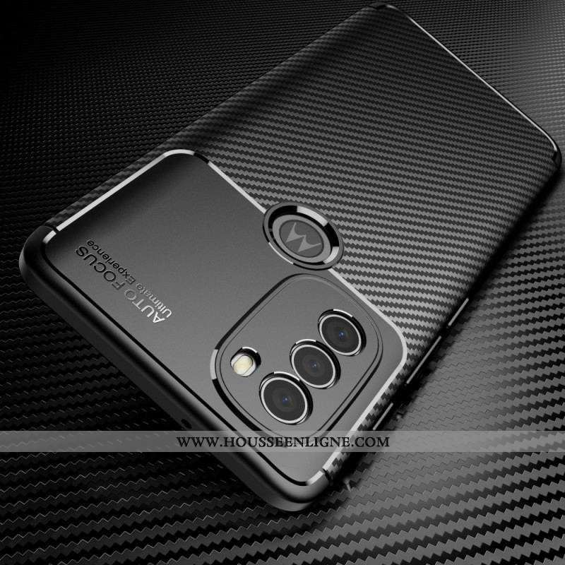 Coque Moto G71 5G Flexible Fibre Carbone