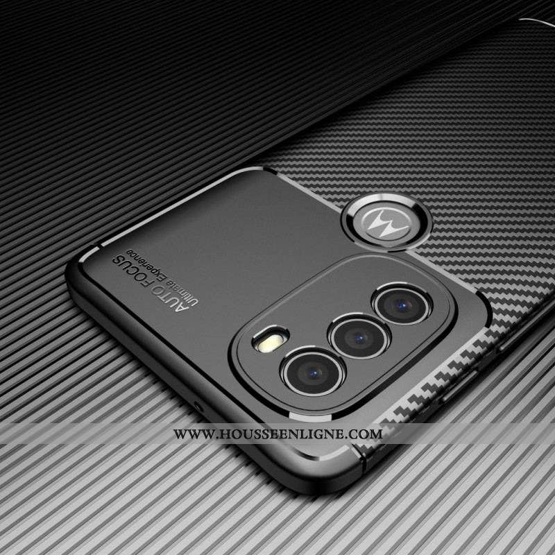 Coque Moto G71 5G Flexible Fibre Carbone