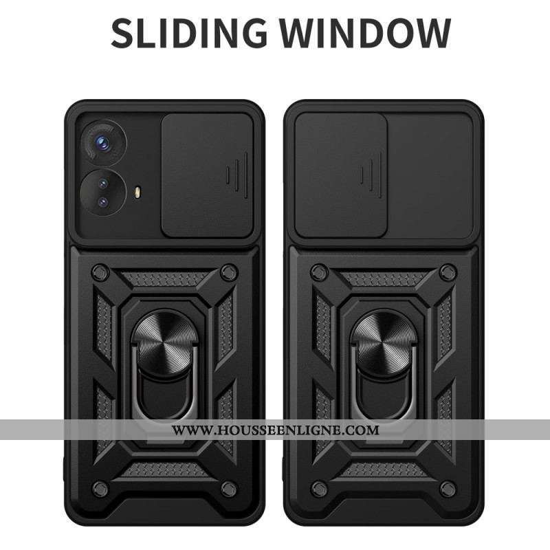 Coque Moto G73 5G Anneau-Support et Protège Lentilles