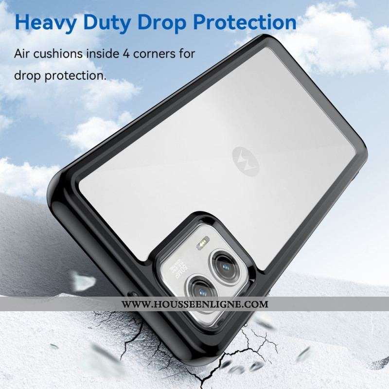 Coque Moto G73 5G Hybride Transparente