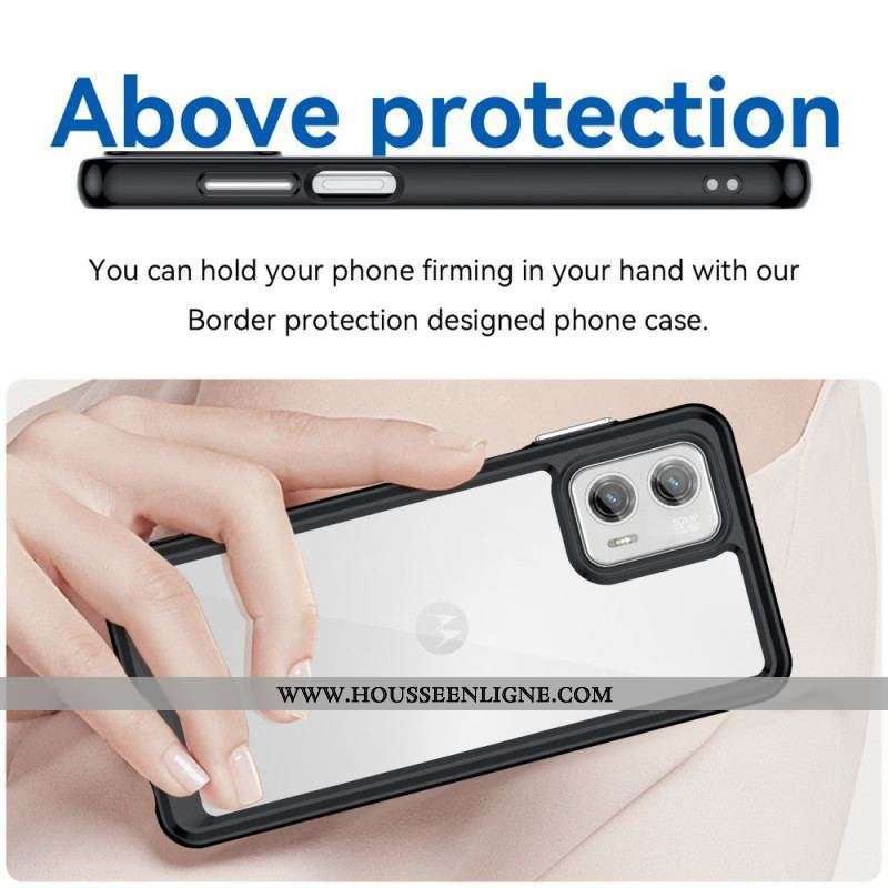 Coque Moto G73 5G Hybride Transparente