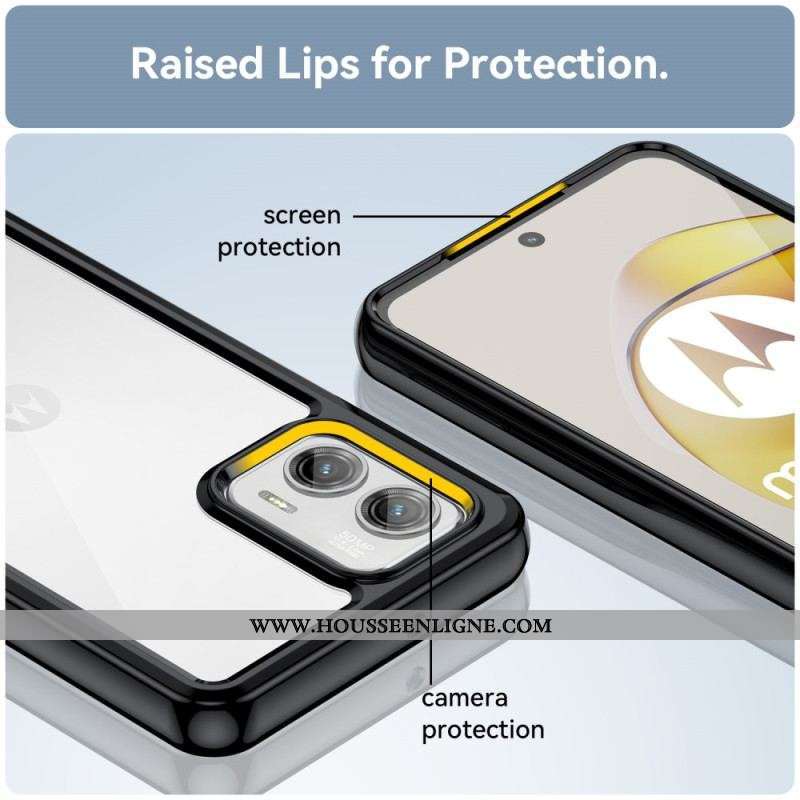 Coque Moto G73 5G Hybride Transparente