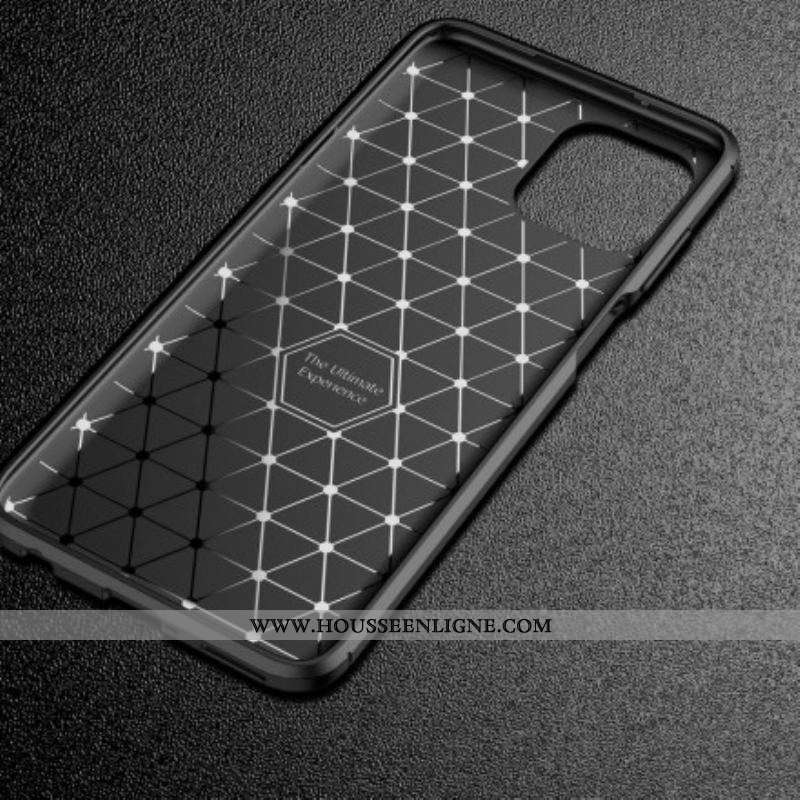 Coque Motorola Edge 20 Lite Flexible Texture Fibre Carbone