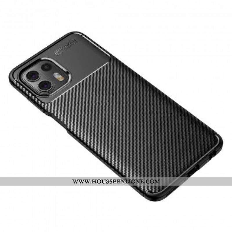 Coque Motorola Edge 20 Lite Flexible Texture Fibre Carbone