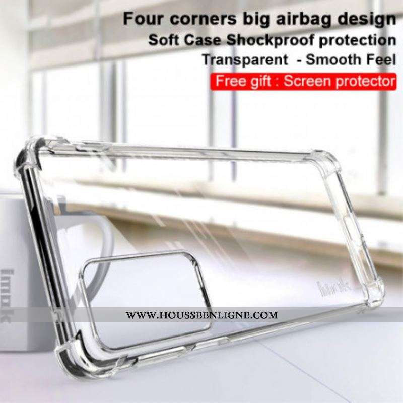 Coque Motorola Edge 20 Pro Transparente avec Film Écran IMAK