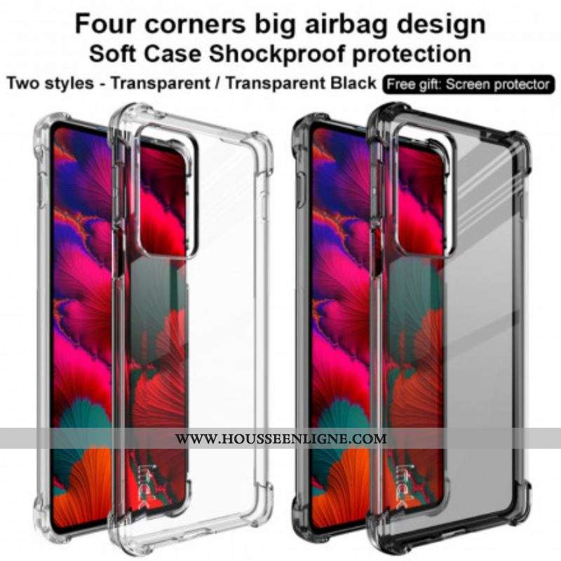 Coque Motorola Edge 20 Pro Transparente avec Film Écran IMAK