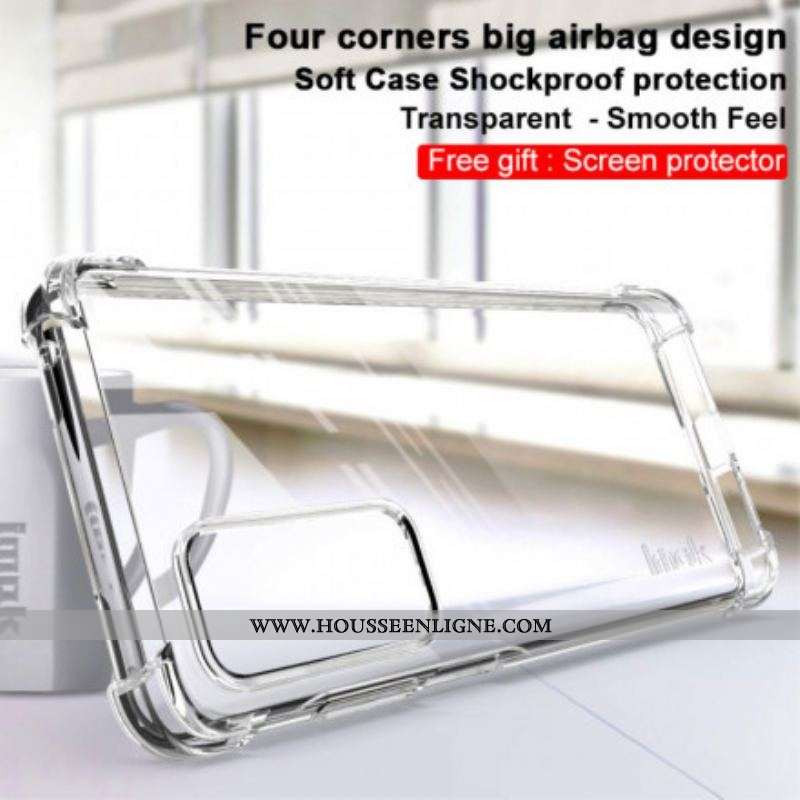 Coque Motorola Edge 20 Transparente avec Film Écran IMAK