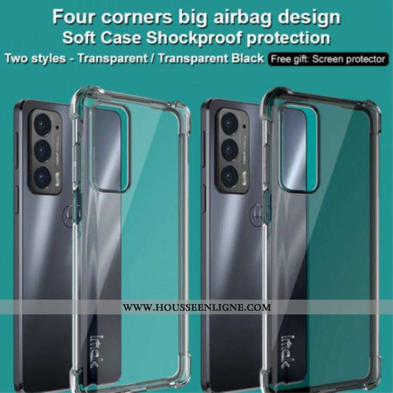 Coque Motorola Edge 20 Transparente avec Film Écran IMAK