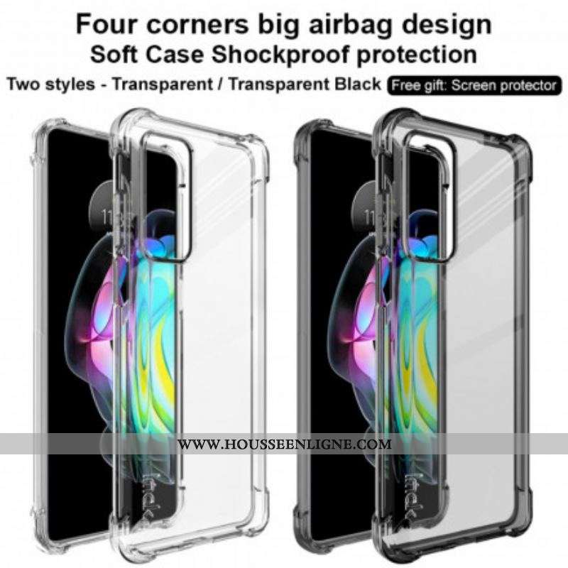 Coque Motorola Edge 20 Transparente avec Film Écran IMAK