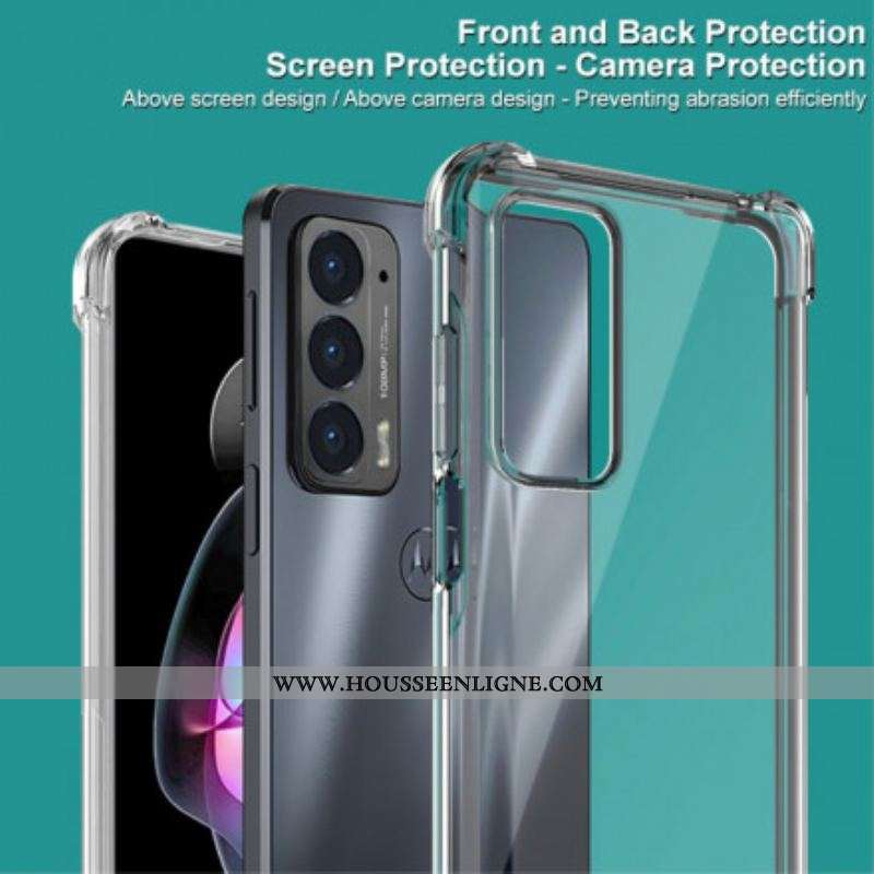 Coque Motorola Edge 20 Transparente avec Film Écran IMAK