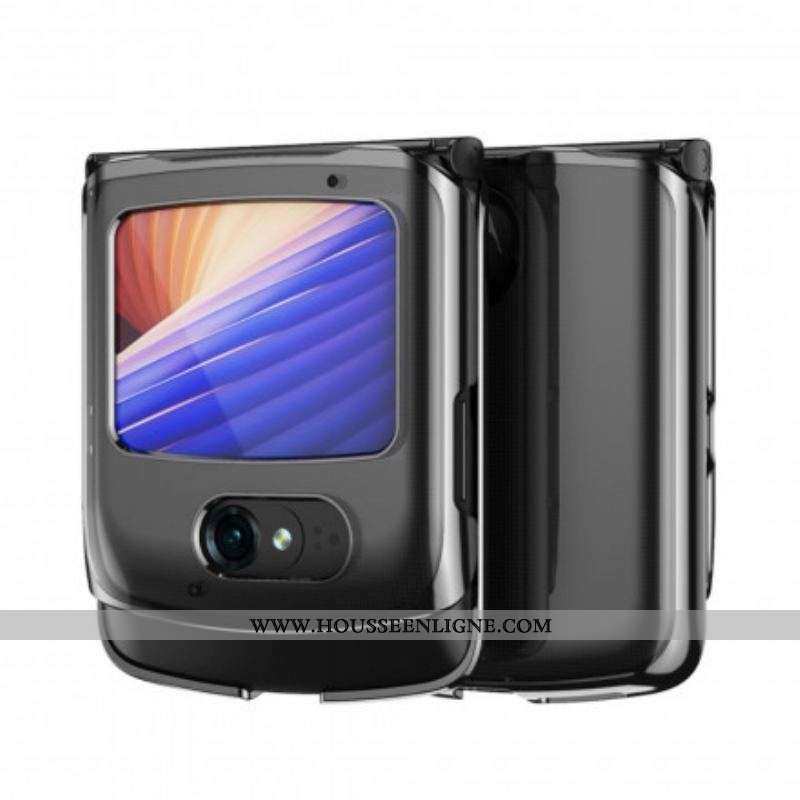 Coque Motorola Razr 5G Rebords Style Métal