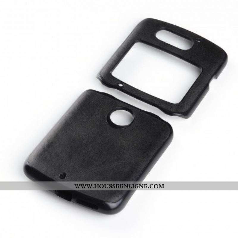 Coque Motorola Razr 5G Simili Cuir