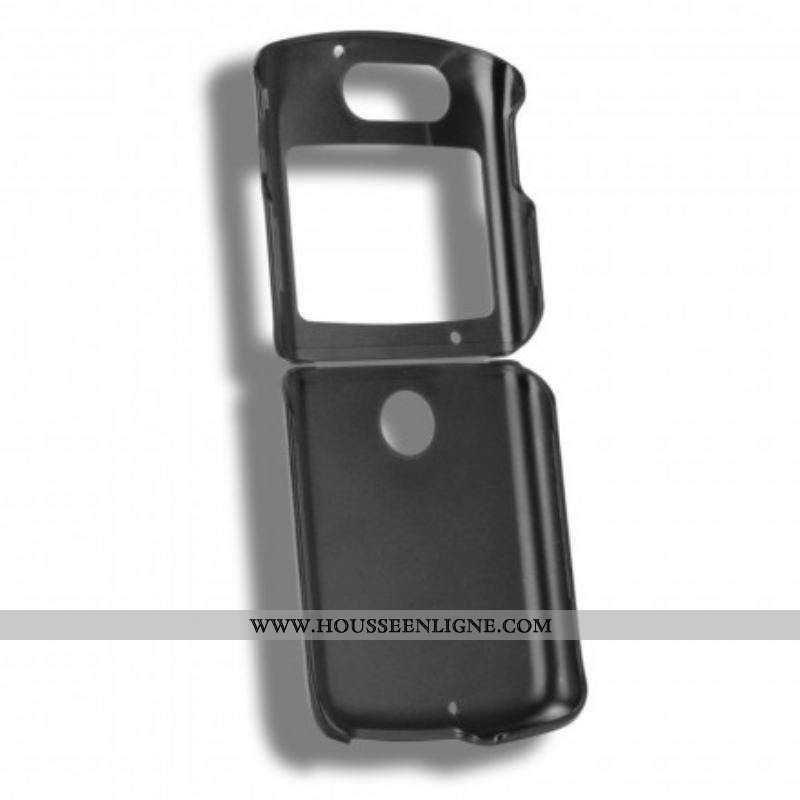 Coque Motorola Razr 5G Simili Cuir Sablé