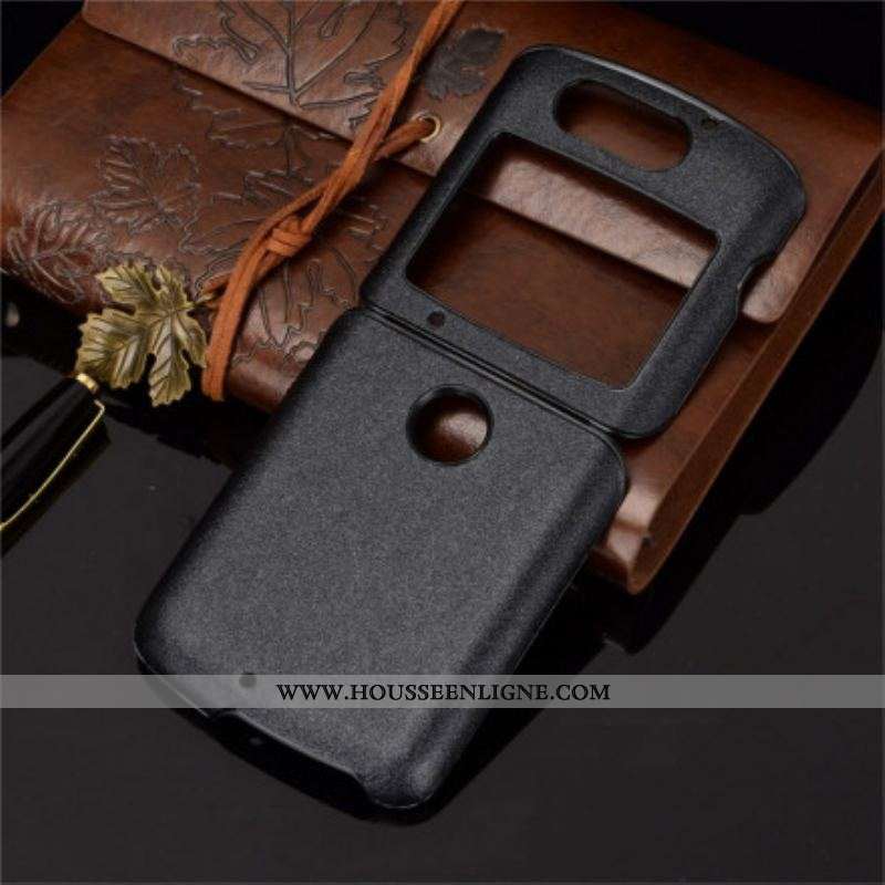 Coque Motorola Razr 5G Simili Cuir Sablé