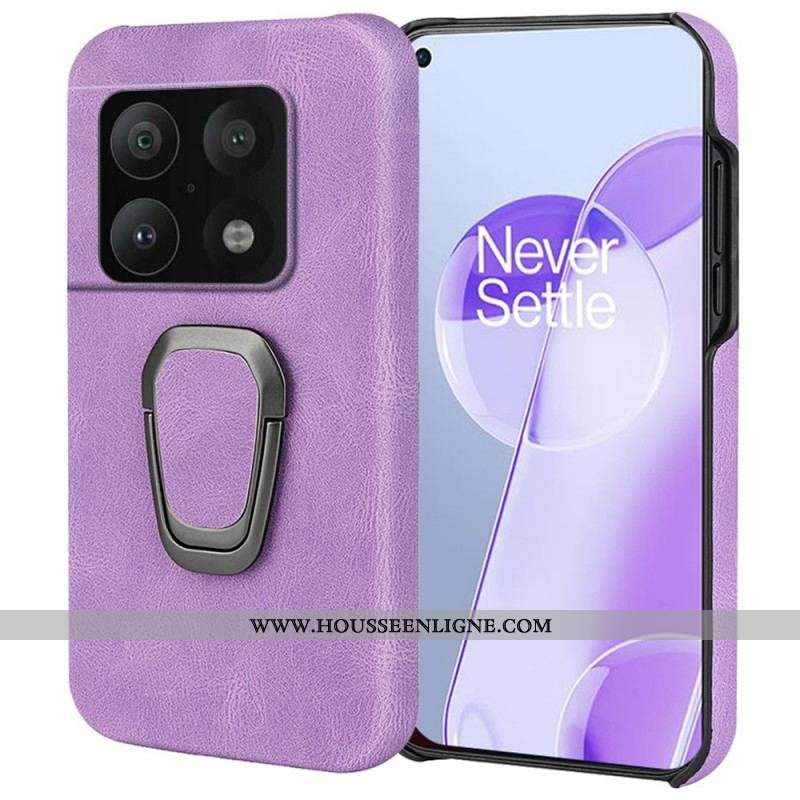 Coque OnePlus 10 Pro 5G Effet Cuir Anneau-Support New Colors