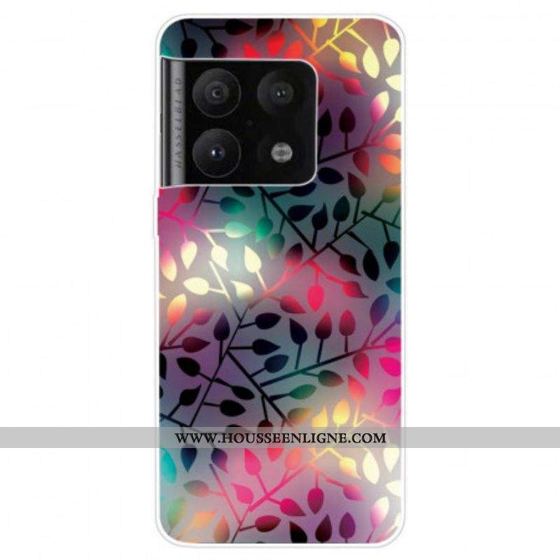 Coque OnePlus 10 Pro 5G Feuilles Néons